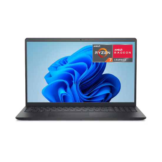 Dell Inspiron 15 – 15.6" 2K Touchscreen | AMD Ryzen 7 7730U | 16GB RAM | 1TB Storage | Carbon Black (2023)