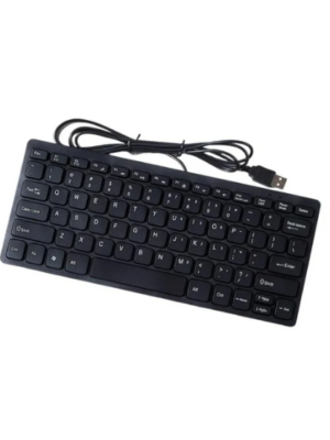 Wired USB Mini Keyboard – 78-Key Ultra-Thin Ergonomic Design for Desktop & Laptop