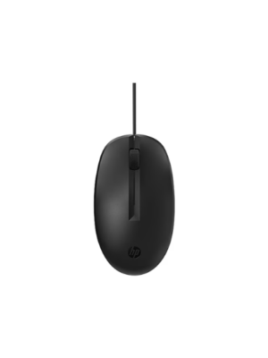 HP 125 Optical USB Mouse – Reliable Wired Performance | Black (265A9UT)