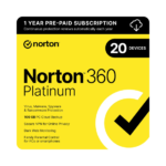 Norton 360 Platinum – Complete Antivirus Protection for 20 Devices | 1-Year Subscription | PC, Mac, iOS & Android (Digital Download)