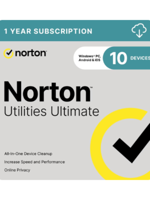 Norton Utilities Ultimate – Optimize and Clean Up to 10 Devices | Windows PC, Android & iOS | Digital Download