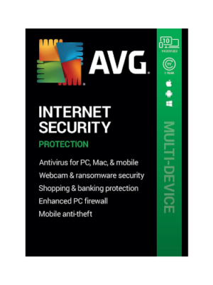 AVG Internet Security 2026 for 10 Devices, 1 Year Download